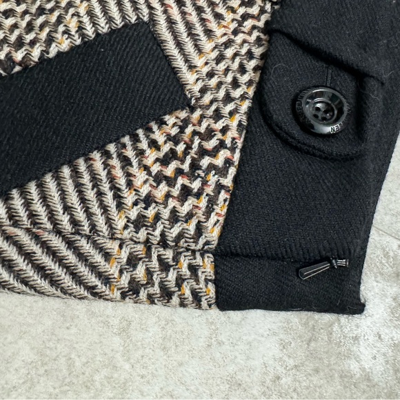 Karen Millen Short Mini Skirt Wool checked plaid - Picture 7 of 8